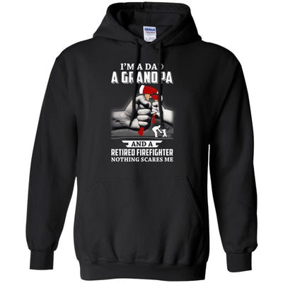 Im A Dad Grandpa Retired Firefighter Gifts Fathers Day T-Shirt & Hoodie | Teecentury.com