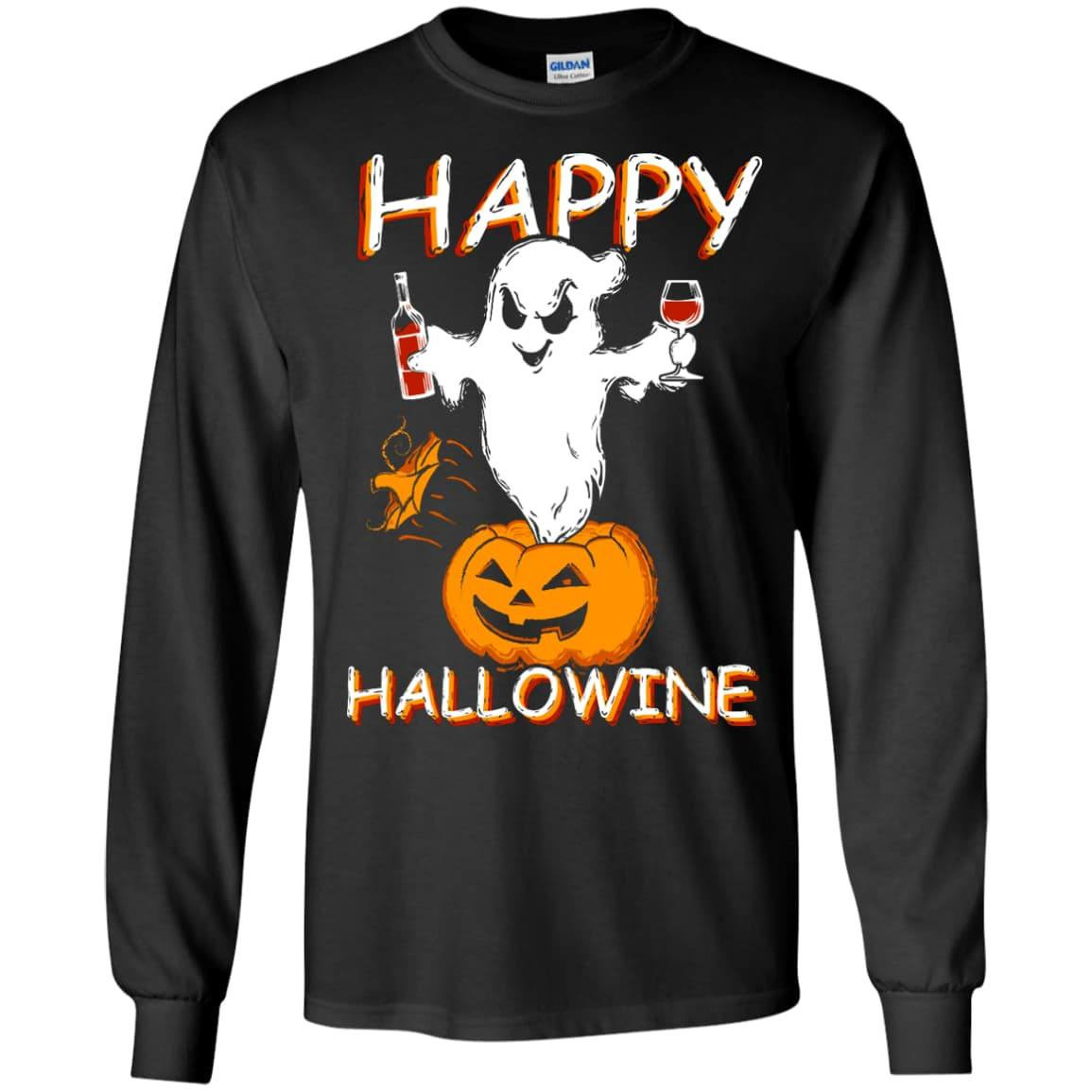 Happy Hallowine - Halloween Wine T-Shirt & Hoodie | Teecentury.com