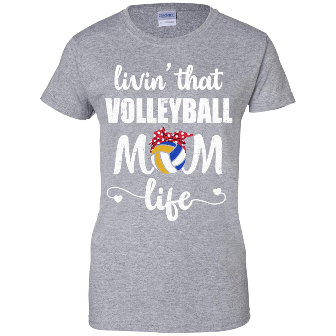 Living That Volleyball Mom Life Mothers Day Gifts T-Shirt & Tank Top | Teecentury.com