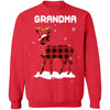 Grandma Deer Red Plaid Christmas Family Matching Pajamas T-Shirt & Sweatshirt | Teecentury.com