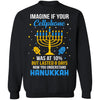 Funny Ugly Hanukkah Chanukah Cellphone Menorah Gifts T-Shirt & Sweatshirt | Teecentury.com