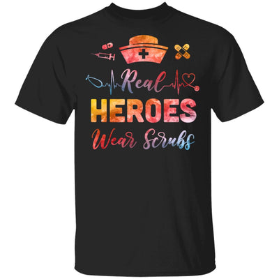 Nurse Nursing Strong Real Heroes Wear Scrubs Women Gifts T-Shirt & Tank Top | Teecentury.com