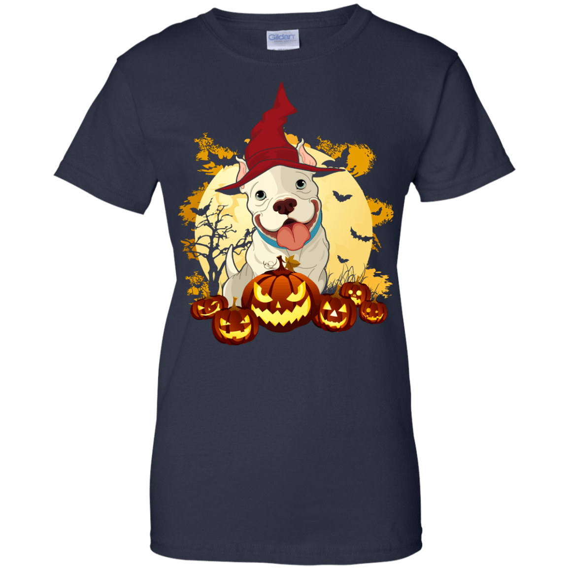 Pitbull Halloween Pumpkin T-Shirt & Hoodie | Teecentury.com