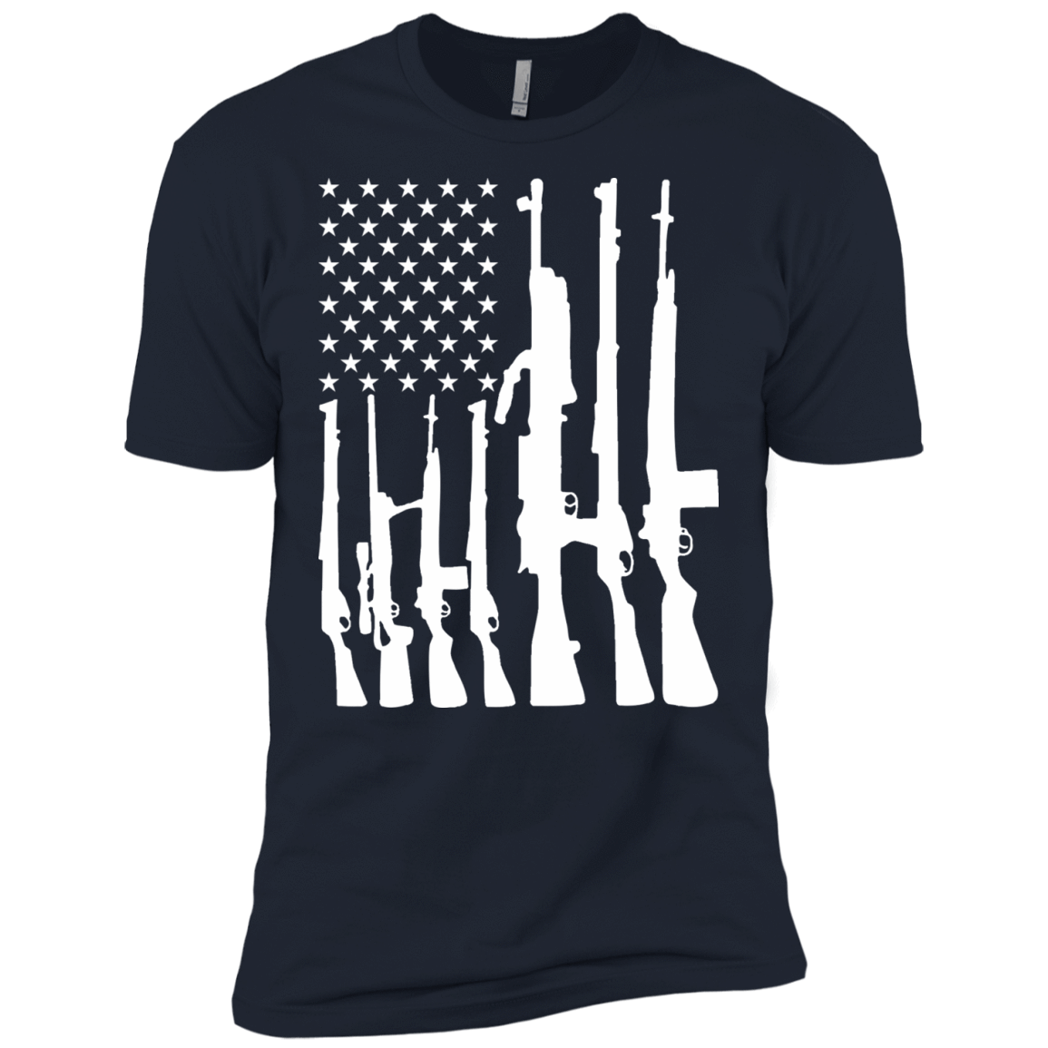 Rifle American Flag Machine Gun Rights T-Shirt & Hoodie | Teecentury.com