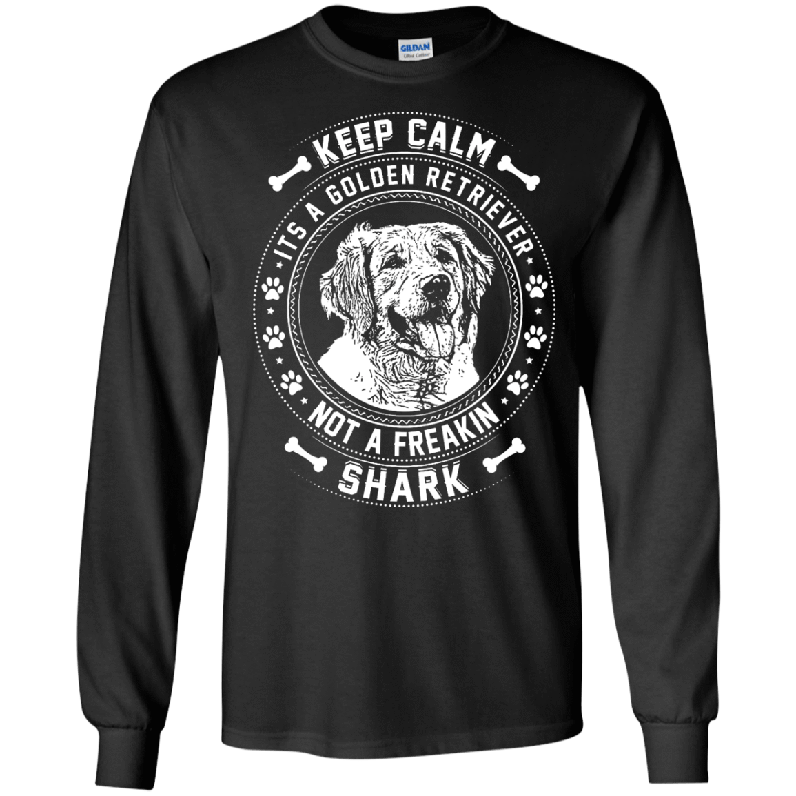 Keep Calm It's A Golden Retriever Not A Freaking Shark T-Shirt & Hoodie | Teecentury.com