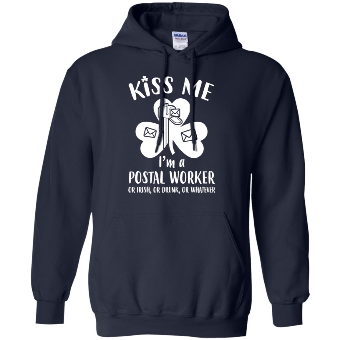 Kiss Me Im A Postal Worker Irish Drunk St Patricks Day T-Shirt & Hoodie | Teecentury.com