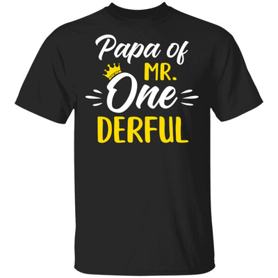 Papa Of Mr Onederful 1st Birthday Party Costumes Gifts T-Shirt & Hoodie | Teecentury.com