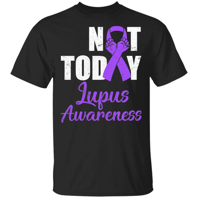 Support Lupus Awareness Purple Ribbon Not Today T-Shirt & Hoodie | Teecentury.com