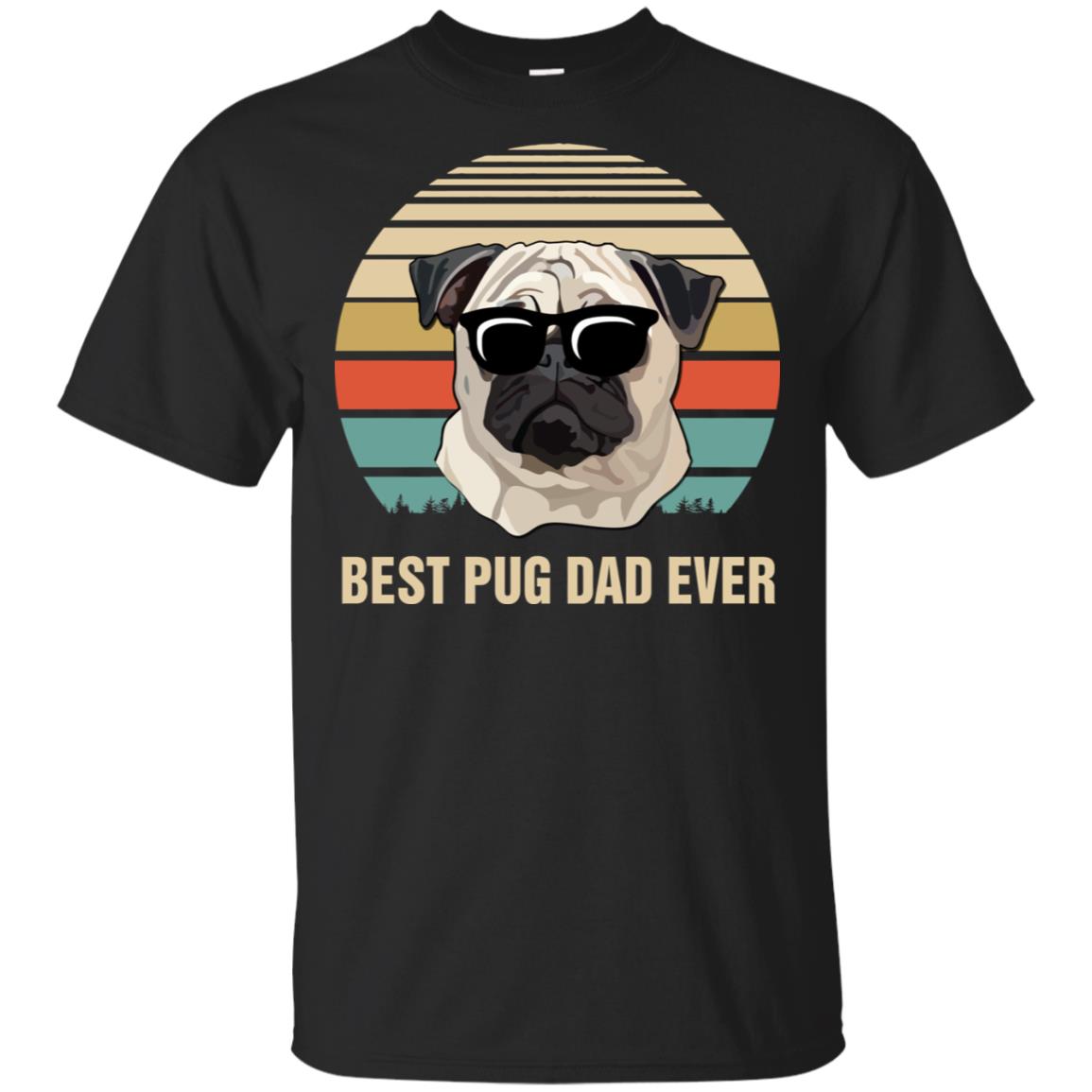 Vintage Pug Dad Gifts Best Pug Dad Ever T-Shirt & Hoodie | Teecentury.com