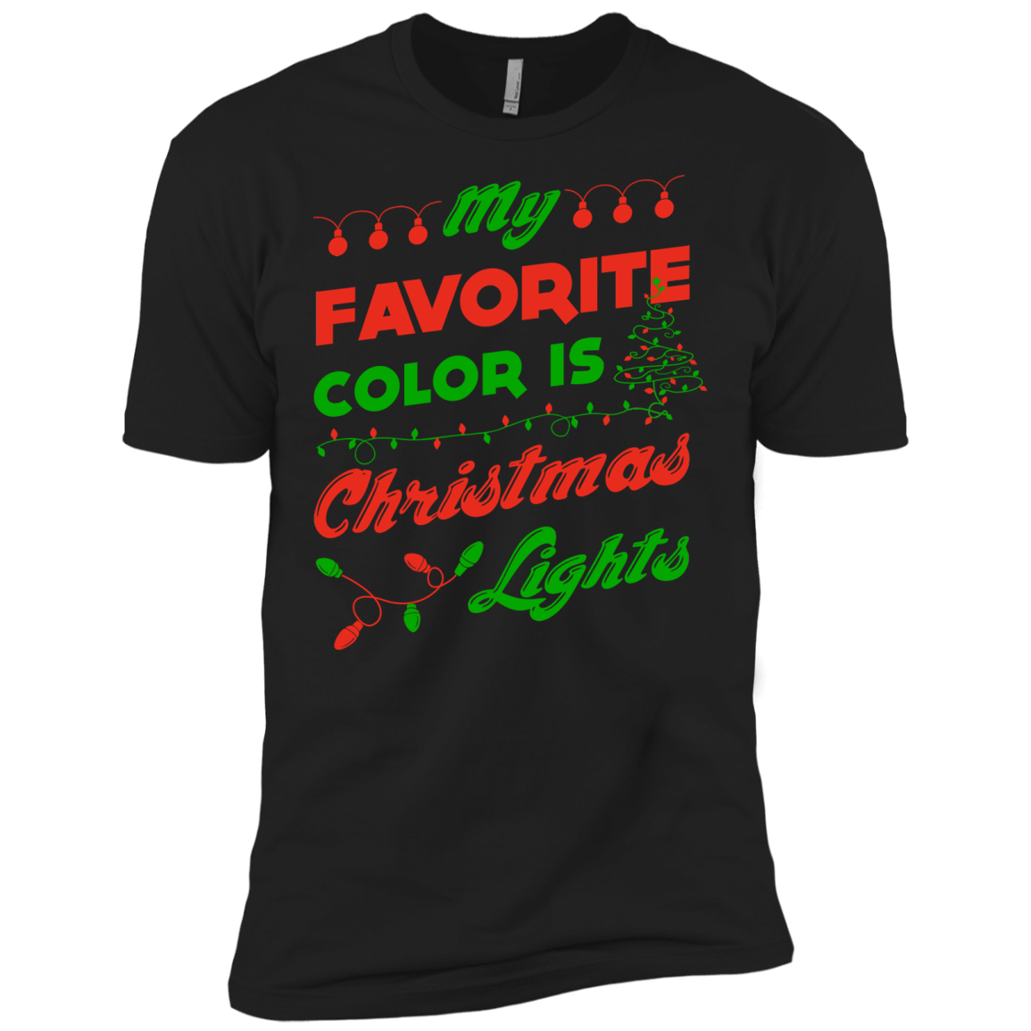 My favorite color is Christmas light T-Shirt & Hoodie | Teecentury.com