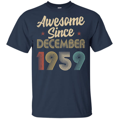 Awesome Since December 1959 Vintage 63th Birthday Gifts T-Shirt & Hoodie | Teecentury.com