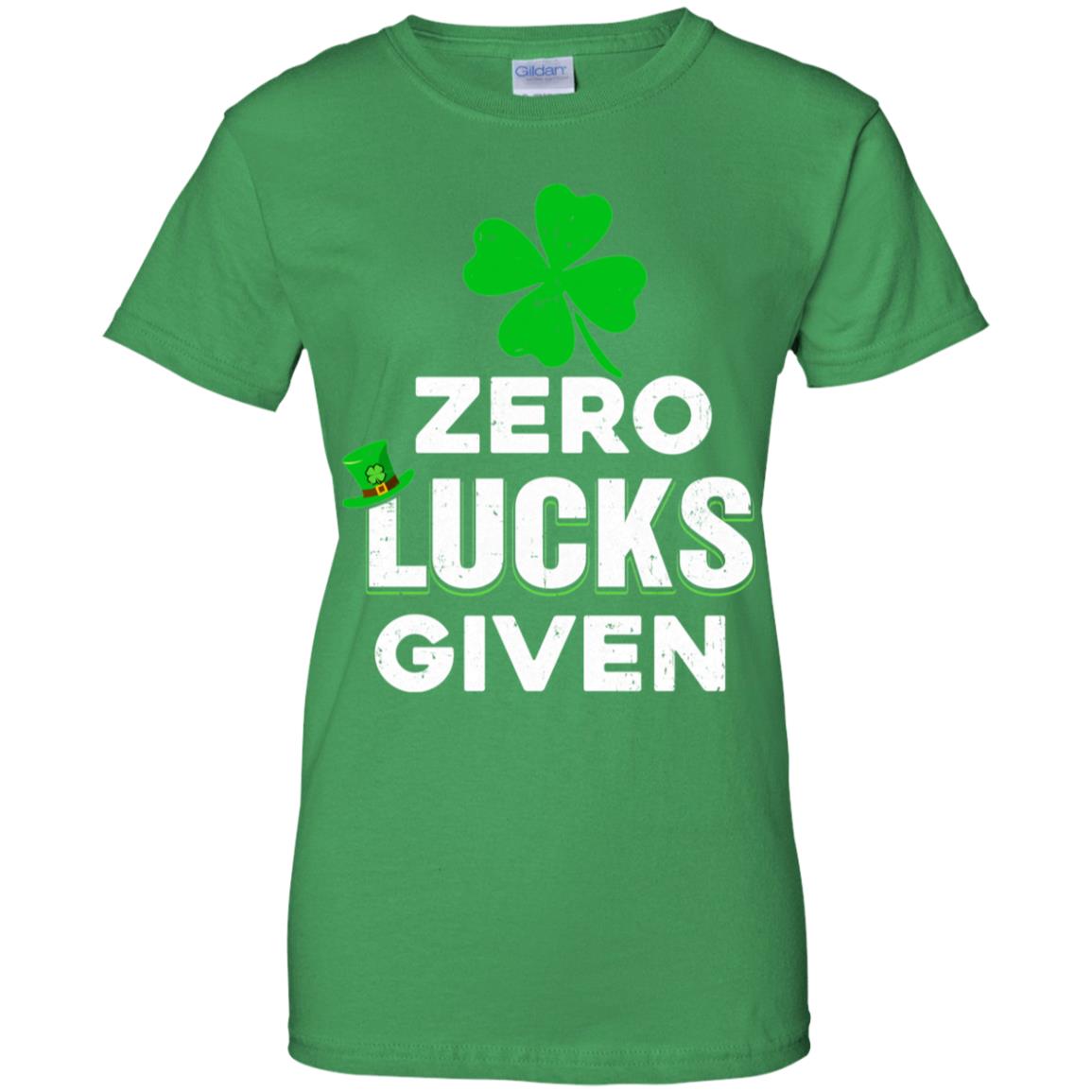 Zero Lucks Given St Patricks Day T-Shirt & Hoodie | Teecentury.com