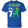 Rawr I'm 7 Birthday Gifts 2015 Dinosaur For Boys Youth Youth Shirt | Teecentury.com