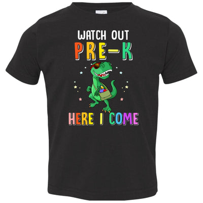 Pre-K Here I Come Dinosaur Back To School Youth Youth Shirt | Teecentury.com