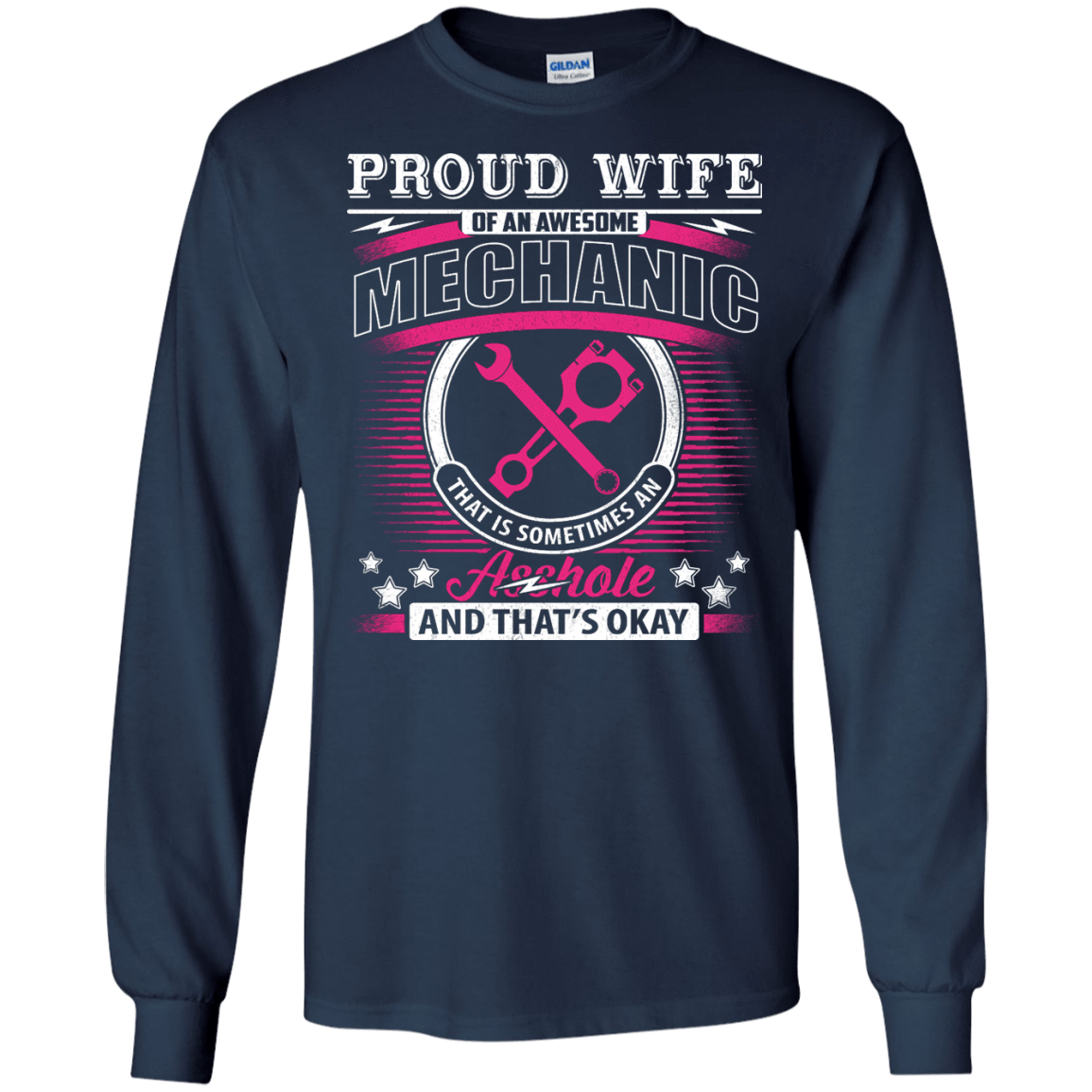 Proud Wife Of An Awesome Mechanic T-Shirt & Hoodie | Teecentury.com