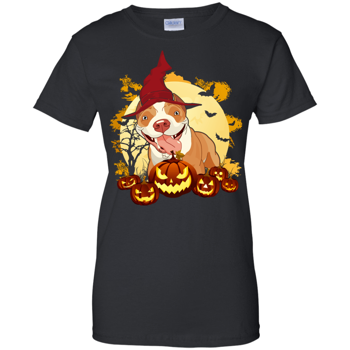 Pitbull Halloween Pumpkin T-Shirt & Hoodie | Teecentury.com