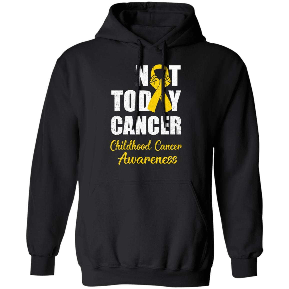 Support Childhood Cancer Awareness Gold Ribbon Not Today T-Shirt & Hoodie | Teecentury.com