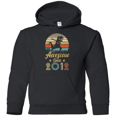 Awesome Since 2012 10th Years Old Dinosaur Birthday Gift Youth Youth Shirt | Teecentury.com