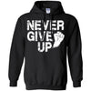 Never Give Up Motivational Soccer Football T-Shirt & Hoodie | Teecentury.com