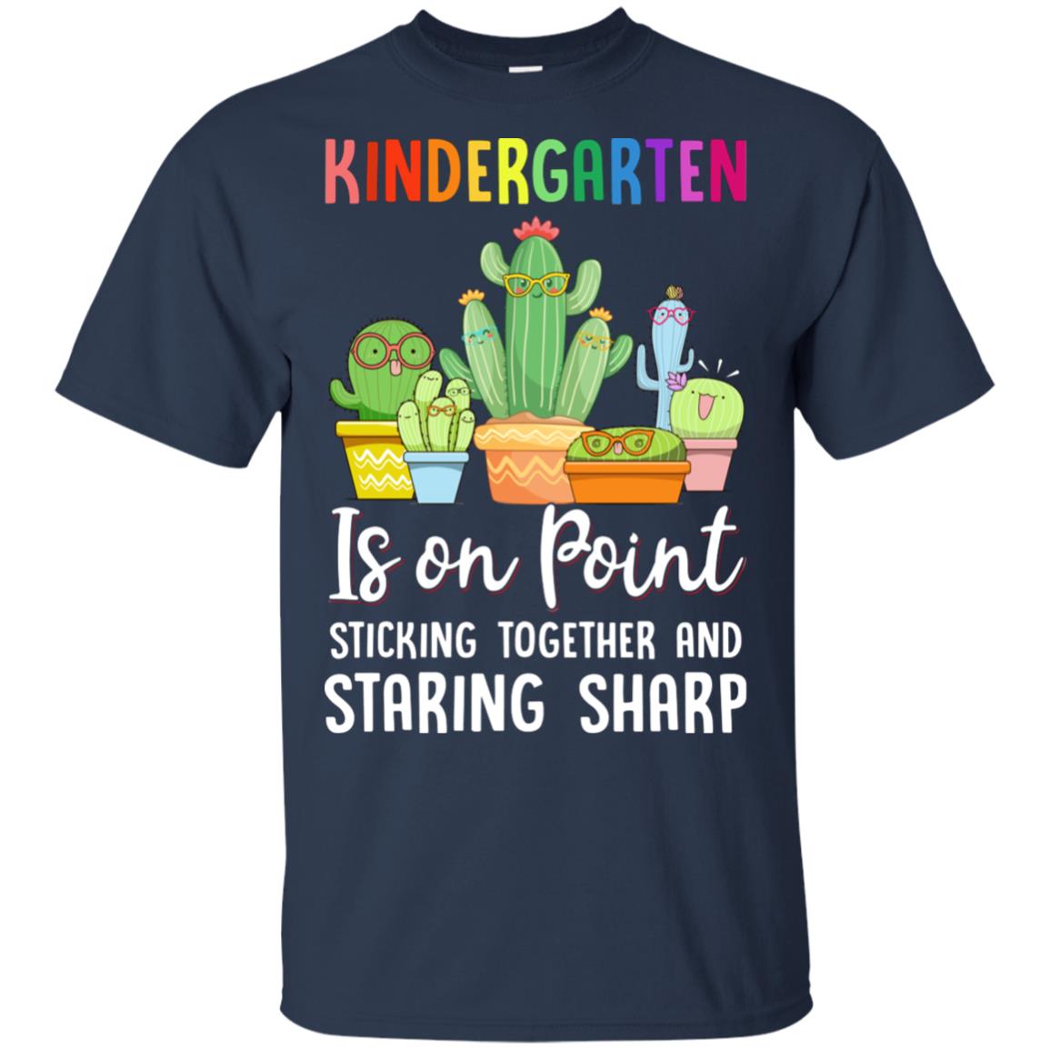 Kindergarten Is On Point 1St Day Of School Cactus Teacher T-Shirt & Hoodie | Teecentury.com