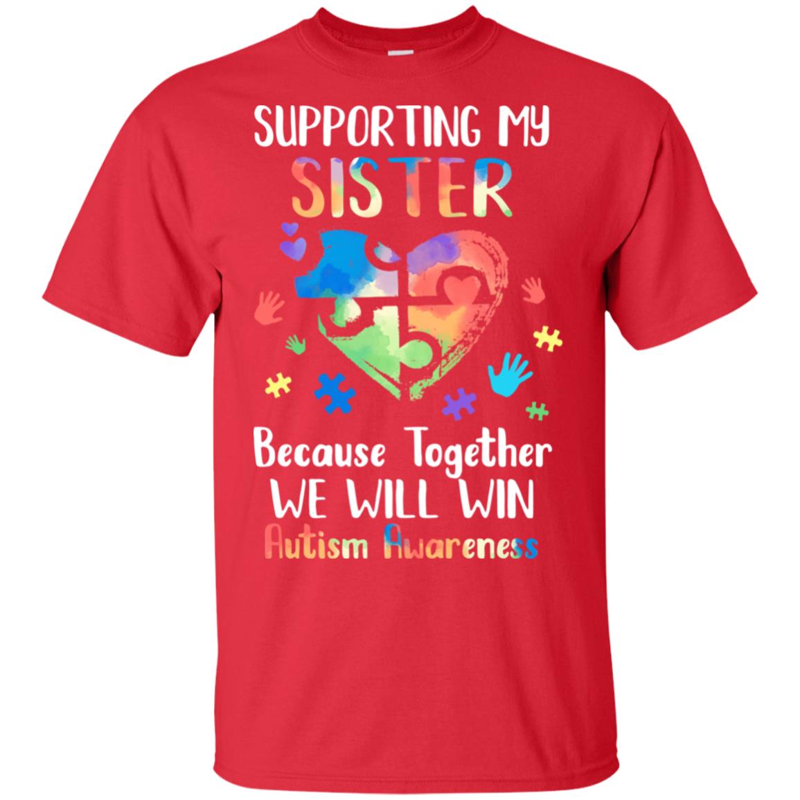 Supporting My Sister Puzzle Autism Awareness Month T-Shirt & Hoodie | Teecentury.com