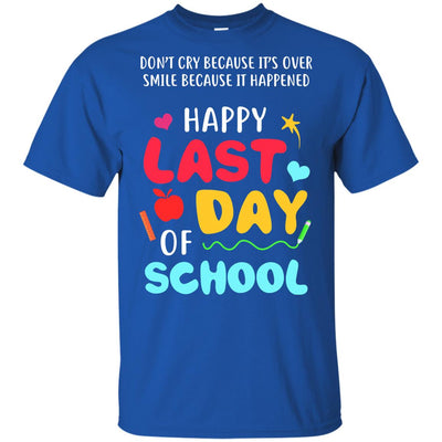 Smile Because It Happened Happy Last Day Of School Youth Youth Shirt | Teecentury.com