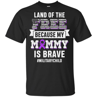 Military Child Month Purple Up Free Brave Mom Pride Youth Youth Shirt | Teecentury.com