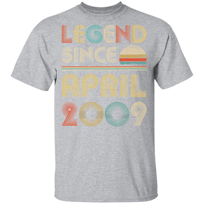 Legend Since April 2009 Vintage 13th Birthday Gifts Youth Youth Shirt | Teecentury.com