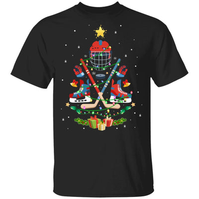 Ice Hockey Christmas Tree Ornament Funny Xmas Gift T-Shirt & Sweatshirt | Teecentury.com