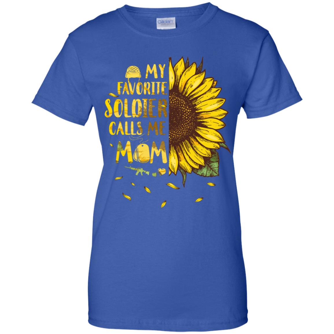 Sunflower My Favorite Soldier Calls Me Mom Mothers Day Gift T-Shirt & Hoodie | Teecentury.com