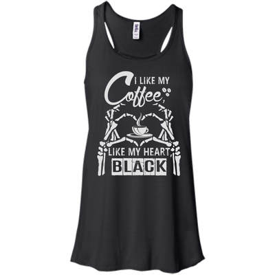 I Like My Coffee Like My Heart Black T-Shirt & Hoodie | Teecentury.com
