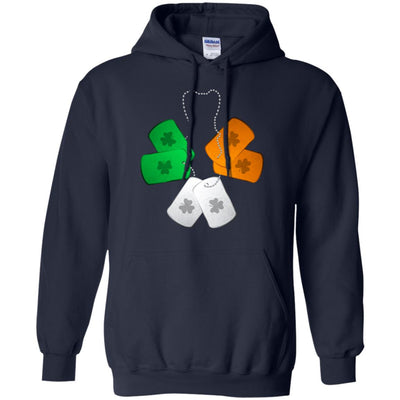 Shamrock Dogtag Soldier Army St Patrick's Day T-Shirt & Hoodie | Teecentury.com