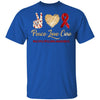 Peace Love Cure Multiple Myeloma Awareness T-Shirt & Hoodie | Teecentury.com