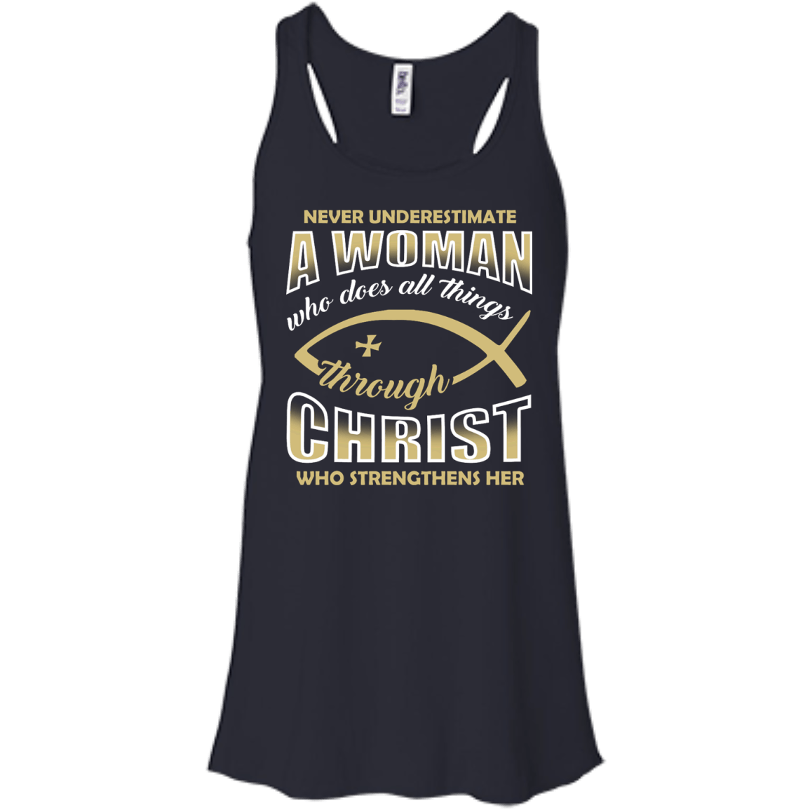 Who Does All Things Through Christ Who Strengthens Her T-Shirt & Hoodie | Teecentury.com