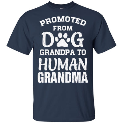 Promoted From Dog Grandpa To Human Grandpa Gifts T-Shirt & Hoodie | Teecentury.com