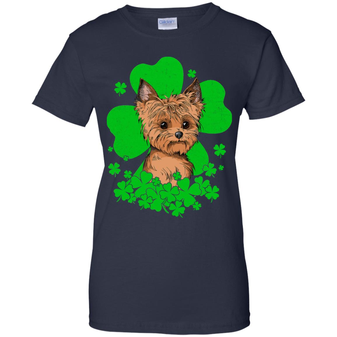 Yorkie St. Patrick's Day Clovers T-Shirt & Hoodie | Teecentury.com