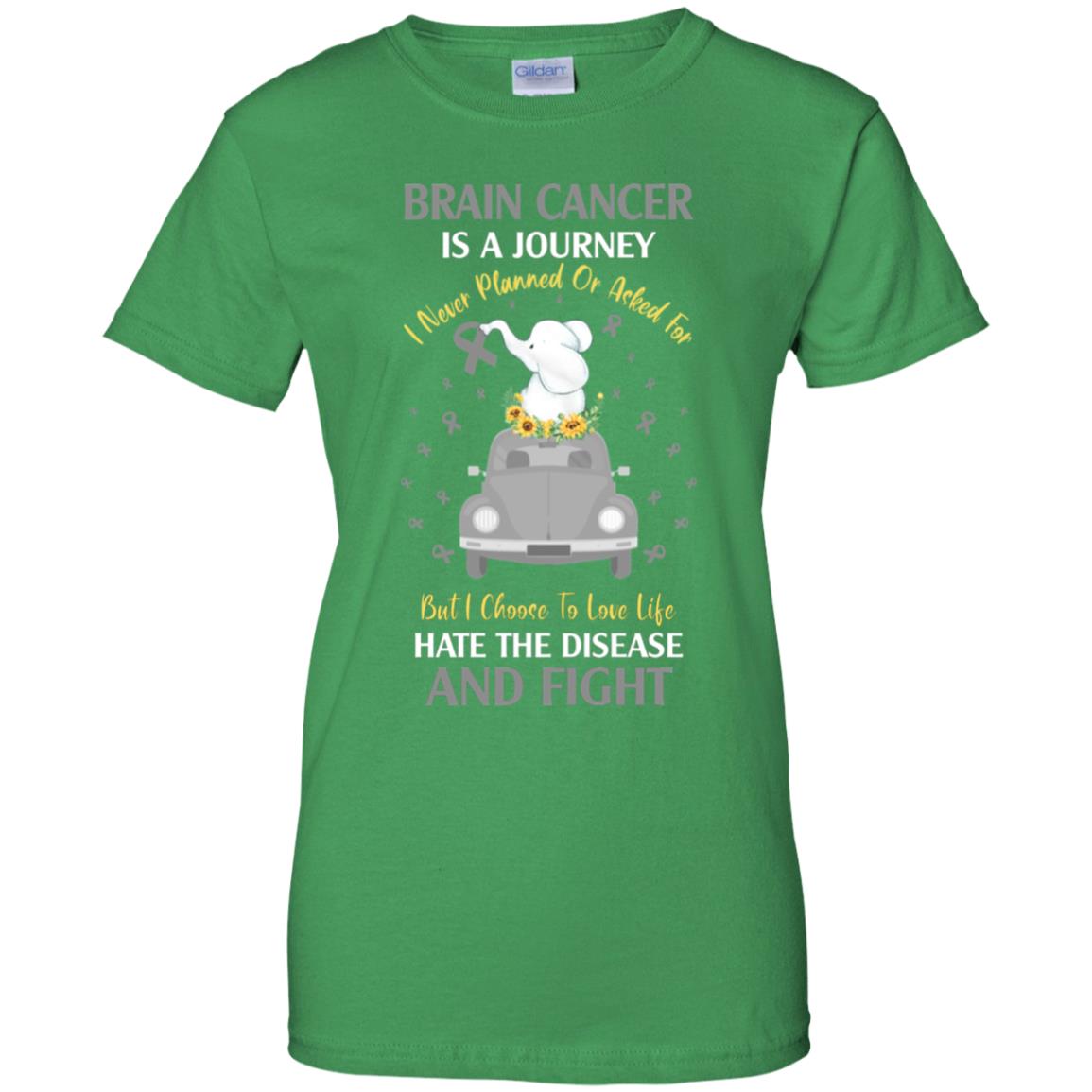 Brain Cancer Awareness Is A Journey T-Shirt & Hoodie | Teecentury.com
