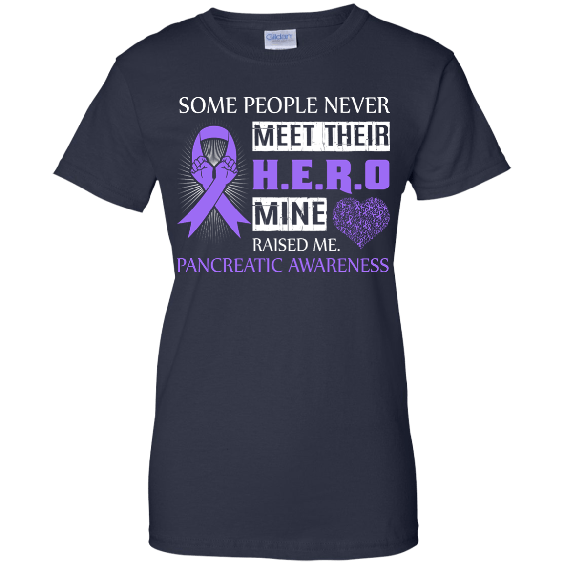 Pancreatic Awareness Some People Never Meet Hero T-Shirt & Hoodie | Teecentury.com
