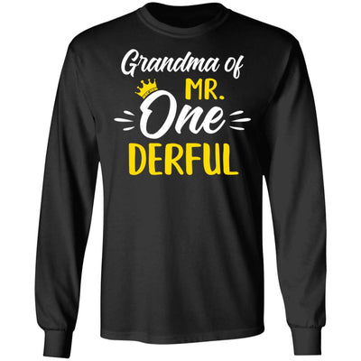 Grandma Of Mr Onederful 1st Birthday Party Costumes Gifts T-Shirt & Hoodie | Teecentury.com