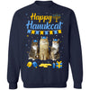 Jewish Hanukkah Cat Happy Hanukcat Christmas Gift T-Shirt & Sweatshirt | Teecentury.com