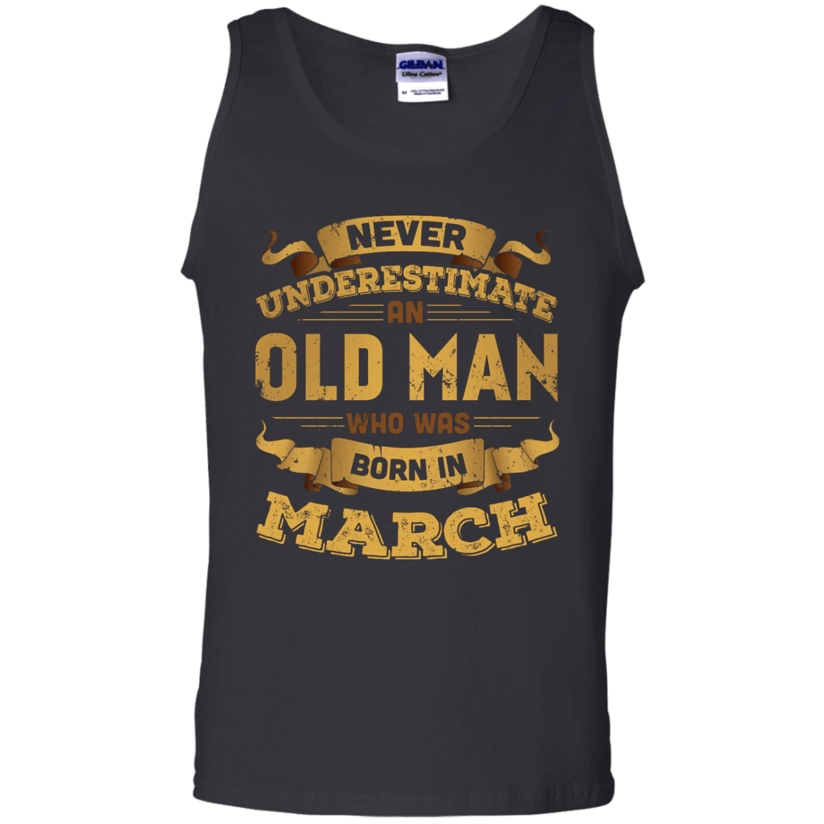 Never Underestimate An Old Man Who Was Born In March T-Shirt & Hoodie | Teecentury.com