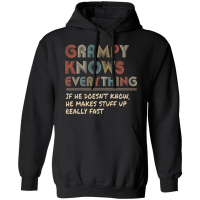 Grampy Know Everything Vintage Grampy Father's Day Gift T-Shirt & Hoodie | Teecentury.com