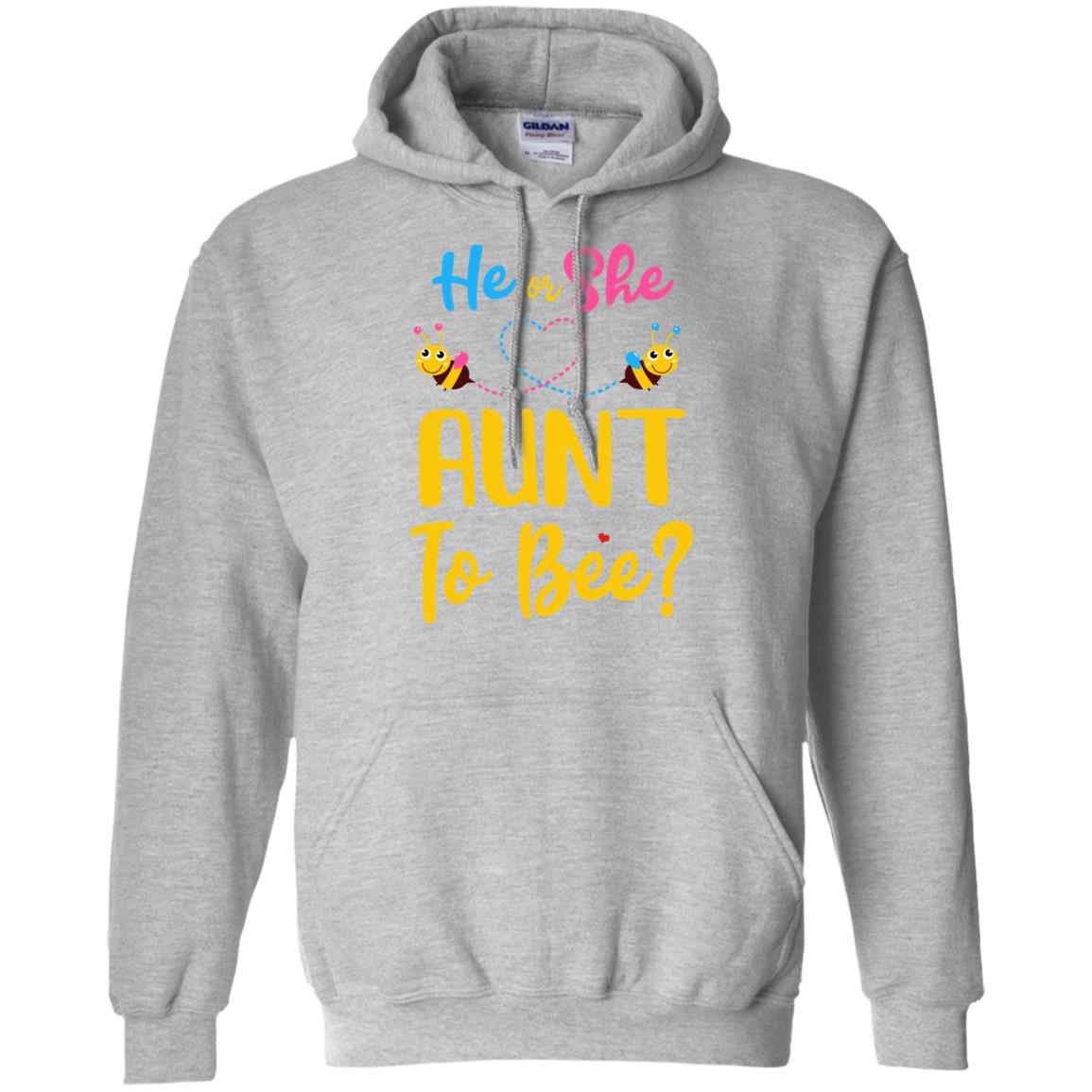 Gender Reveal Pink Or Blue What Will It Bee He Or She Aunt T-Shirt & Hoodie | Teecentury.com
