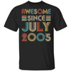 Awesome Since July 2005 Vintage 17th Birthday Gifts T-Shirt & Hoodie | Teecentury.com