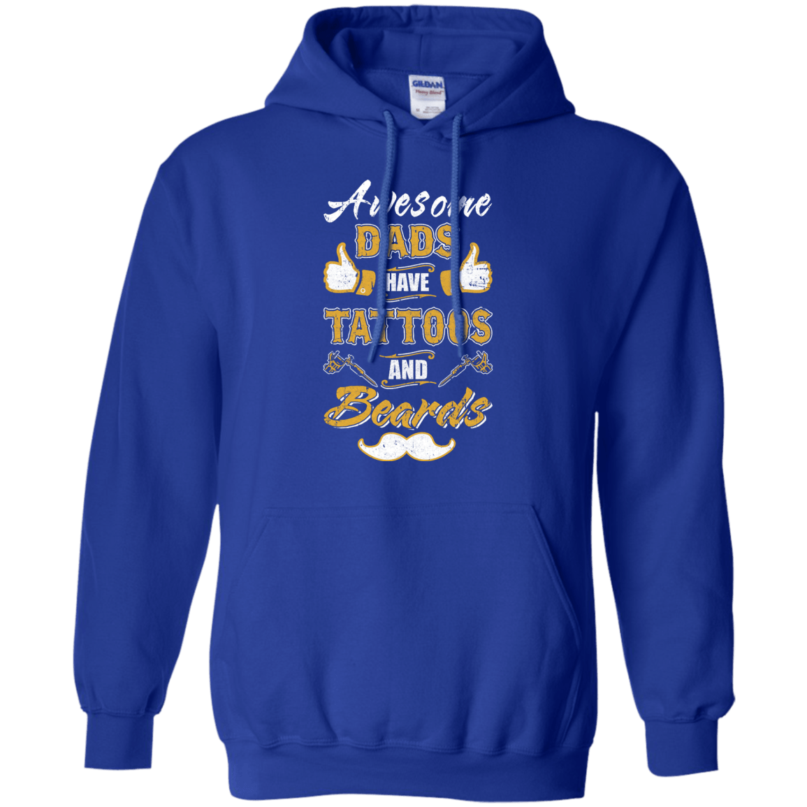 Awesome Dads Have Tattoos And Beards T-Shirt & Hoodie | Teecentury.com