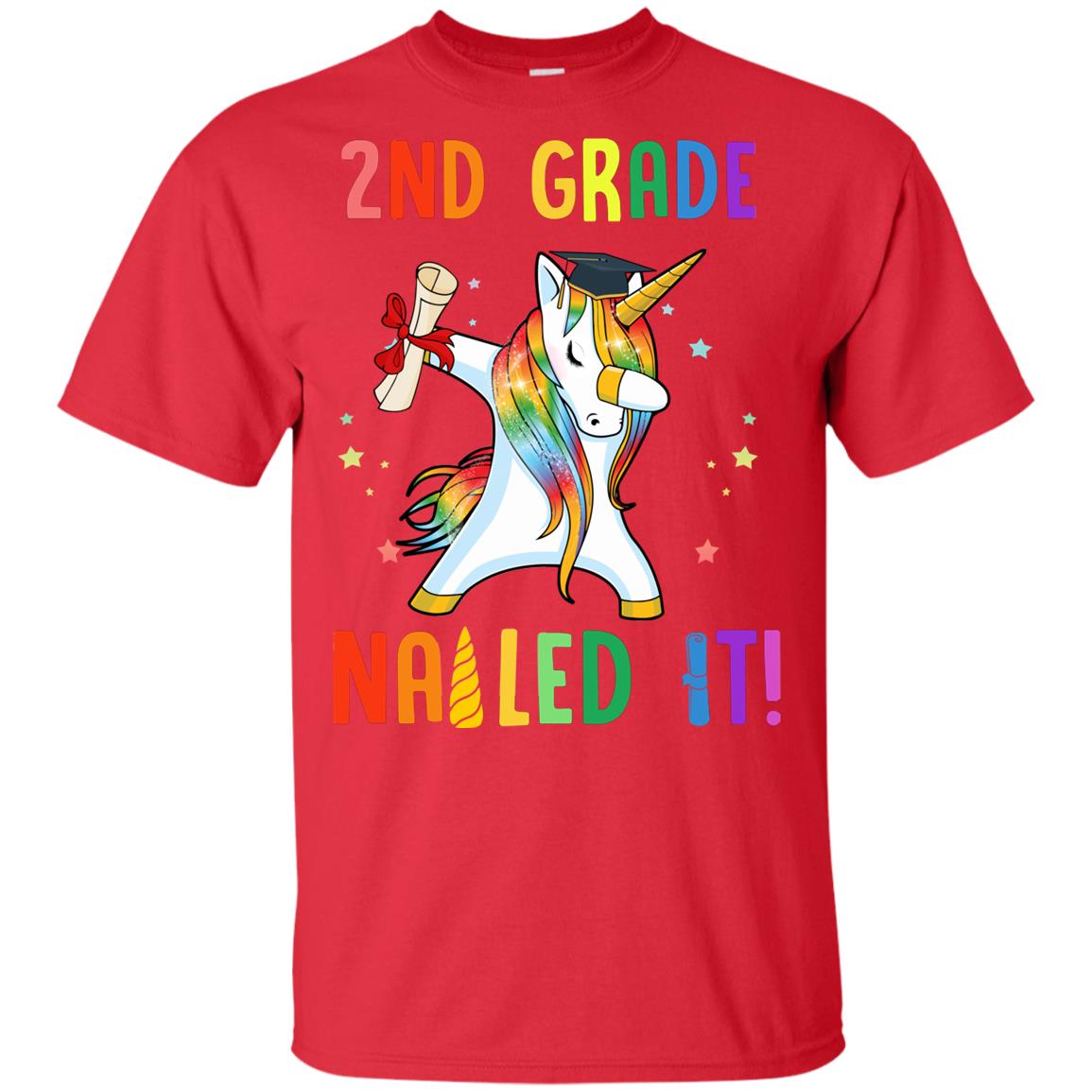 Dabbing 2nd Grade Unicorn Nailed It Graduation Class Of 2022 Youth Youth Shirt | Teecentury.com