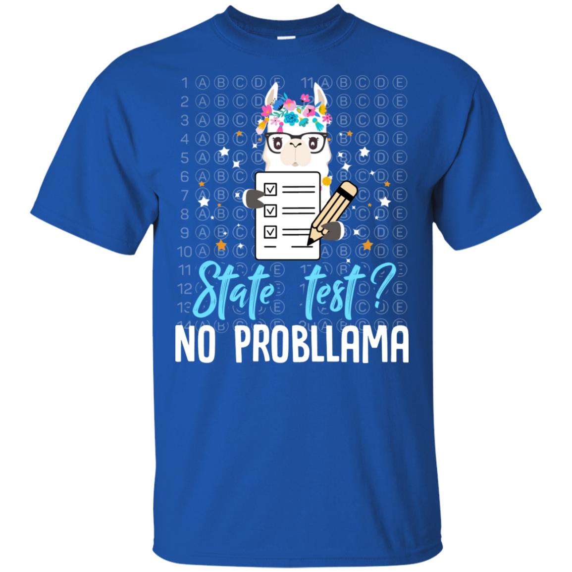 Llama Funny Motivational State Test Day For Students T-Shirt & Hoodie | Teecentury.com