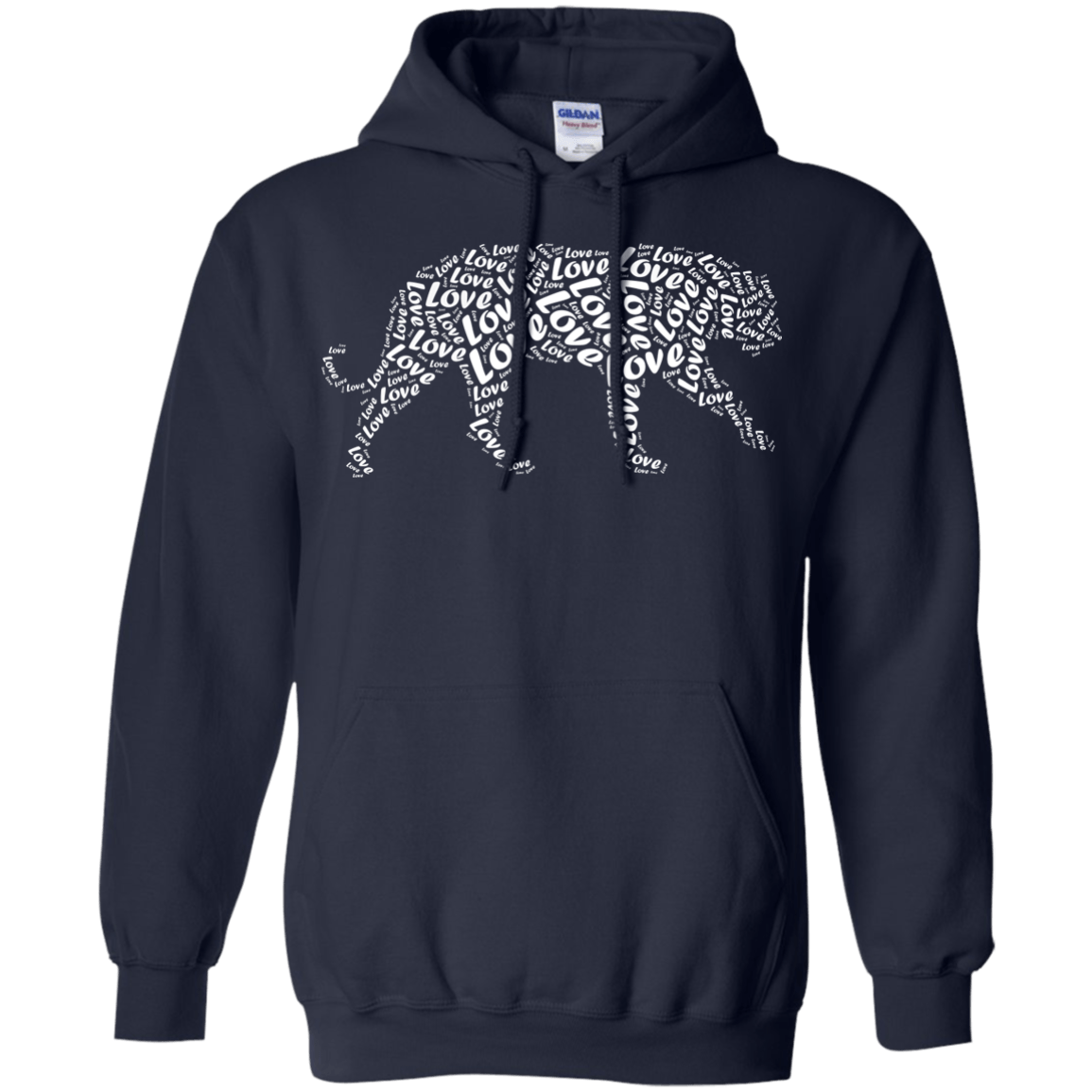 I Love Tiger T-Shirt Word Graphic Tee T-Shirt & Hoodie | Teecentury.com