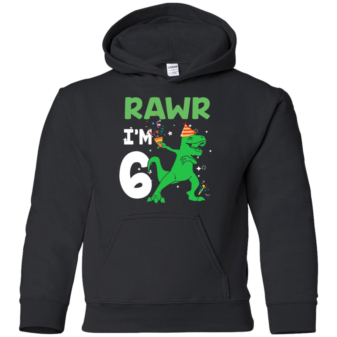 Rawr I'm 6 Birthday Gifts 2016 Dinosaur For Boys Youth Youth Shirt | Teecentury.com