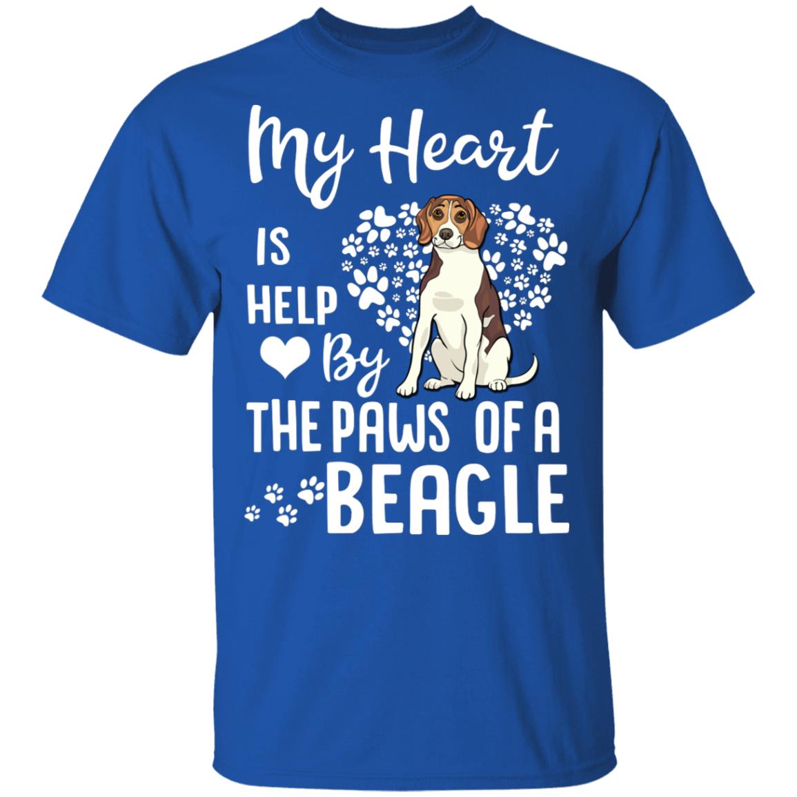 My Heart Is Held By The Paws Of A Beagle Lover T-Shirt & Hoodie | Teecentury.com